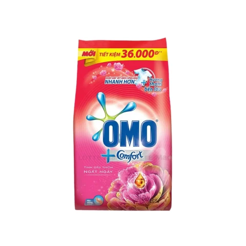 Bột giặt Omo  Comfort tinh dầu thơm hoa hoa hồng ngất ngây   5.1kg