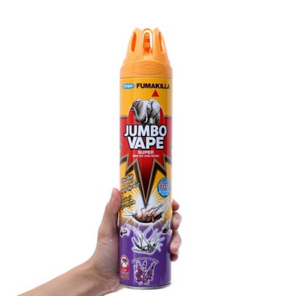 Xịt côn trùng Jumbo Vape hương Lavender 600ml