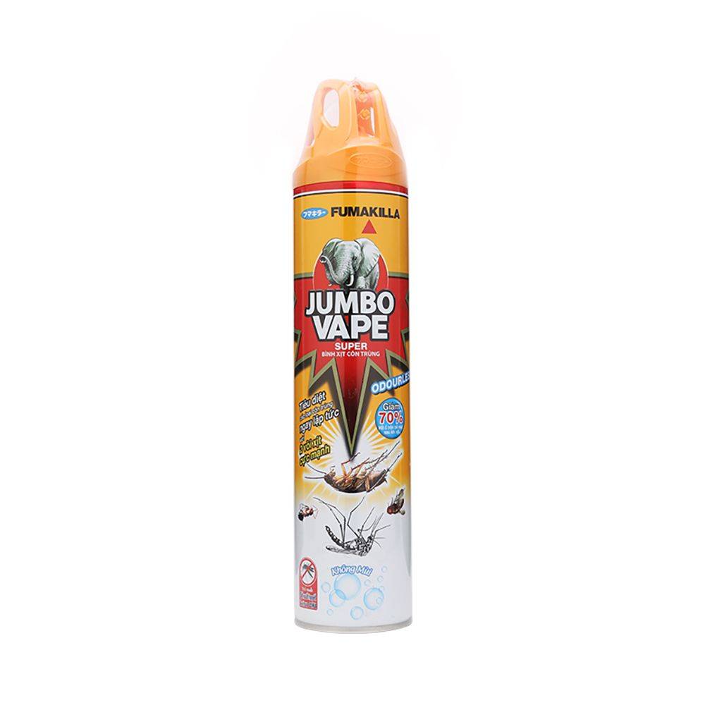 Xịt côn trùng Jumbo Vape Odourless không mùi  600ml