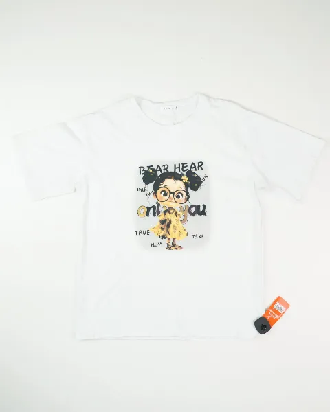 Áo phông form lỡ cotton hai chiều nữ sinh viên P260254