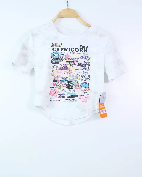 Áo phông nữ cổ tròn crop 856 hello đen SIEU03