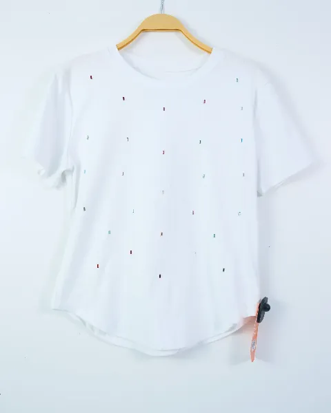Áo phông form ôm zip nữ sinh viên teen P265836