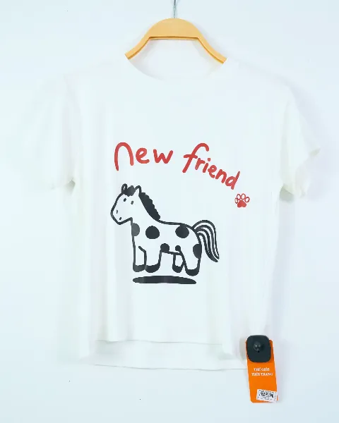 Áo phông nữ cổ tròn nhỏ zip NEW đen H.Hoàng