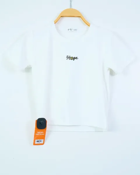 Áo phông nữ cổ tròn croptop Hope be H.Thắng