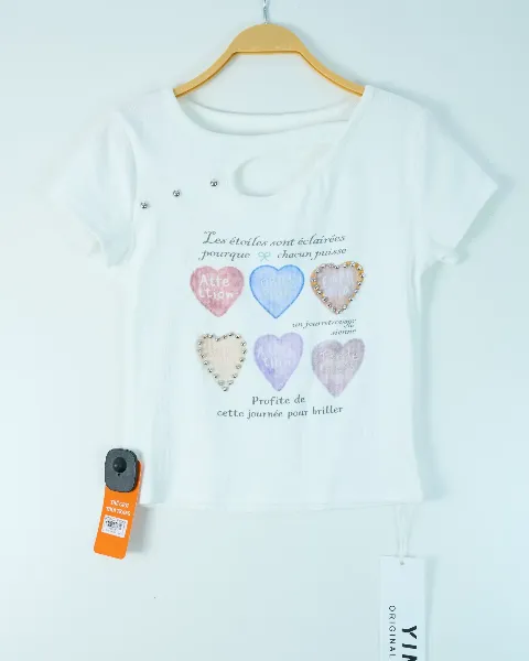 Áo phông nữ cổ tròn croptop tăm 3312 xanh H25.2026.1