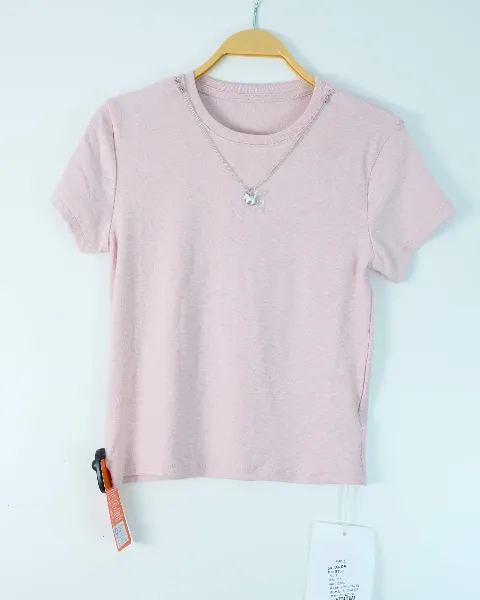 Áo phông nữ cổ tròn ôm cotton 8889 xanh H16.2026.1