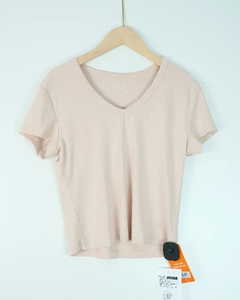 Áo phông nữ cổ tròn ôm cotton 3520 hồng H28.2026.1