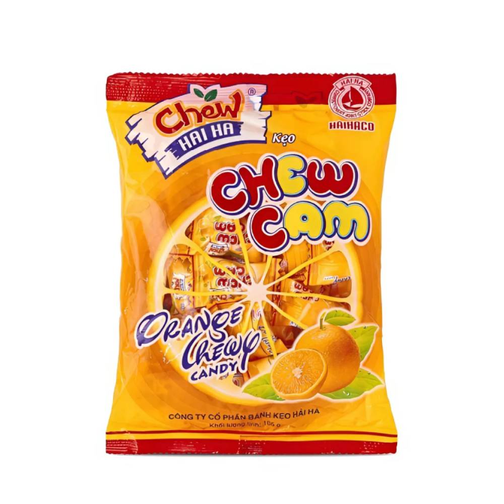 Kẹo chew Hải Hà  nhân cam 90gr