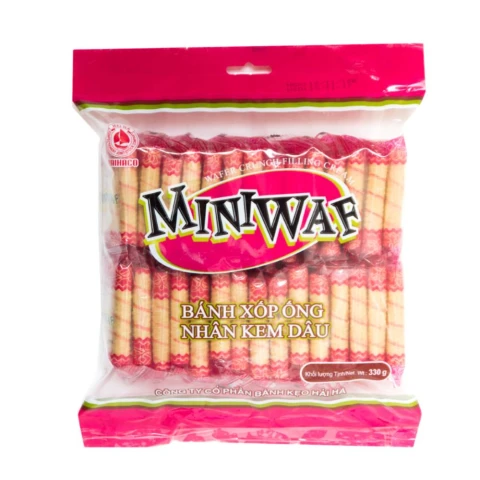 Bánh quế Miniwaf Dâu 300gr/15