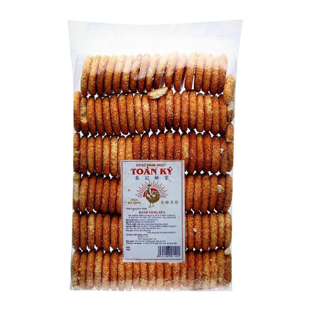 Bánh vòng dừaToàn Ký 500gr/16