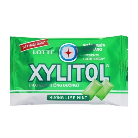 Kẹo  Lotte Xylitol Cool hương lime mint 11.6gr