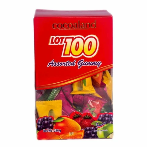 Kẹo gôm Lot100 vị tổng hợp 150gr