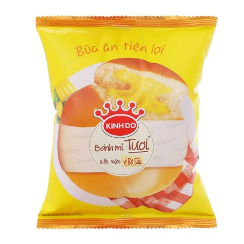 Bánh mì tươi Kinh Đô siêu mềm bơ sữa 55gr