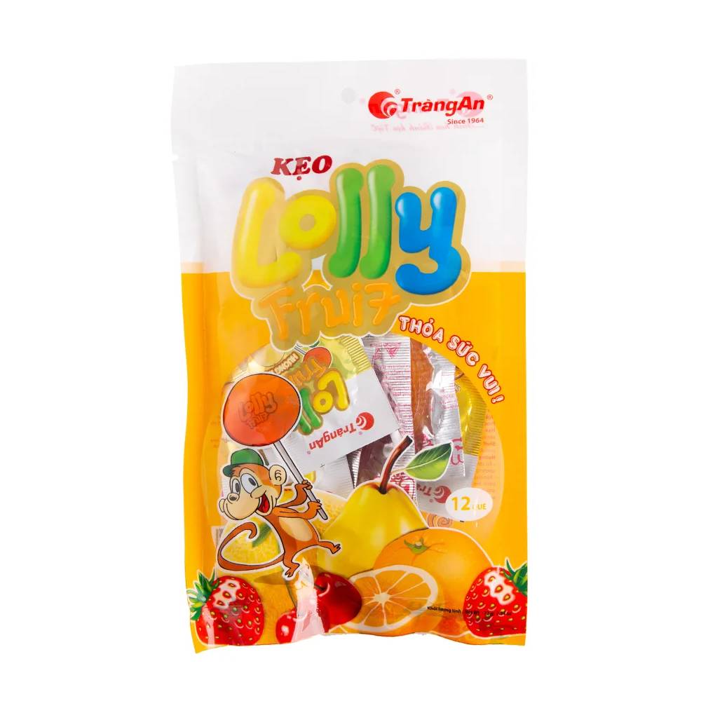 Kẹo cứng  Lolly Fruit   300gr