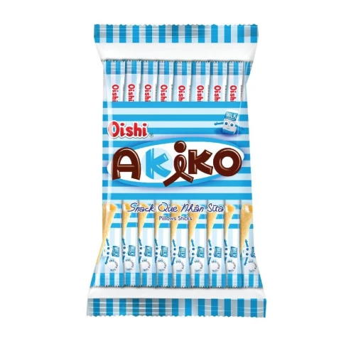 Bánh que Oishi Akiko nhân sữa 140gr