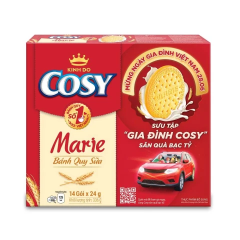 Bánh quy sữa Cosy Marie Marie hộp giấy 336gr