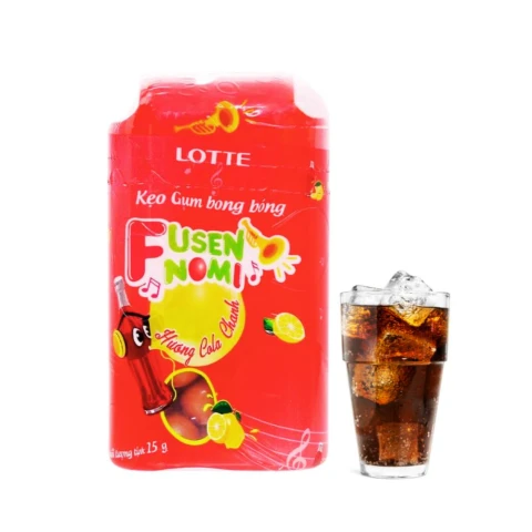 Kẹo  Lotte Fusennomi hương Cola chanh  14gr