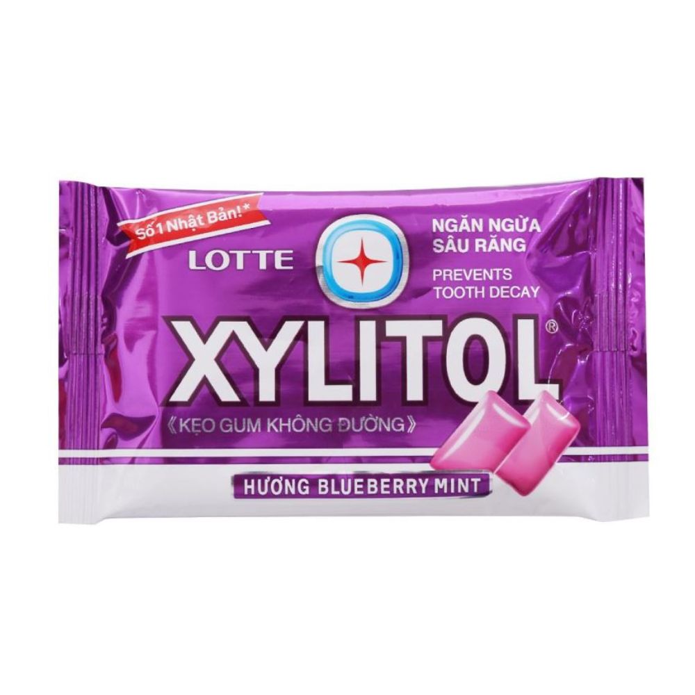 Kẹo  Lotte Xylitol  hương Bluberry  11.6gr