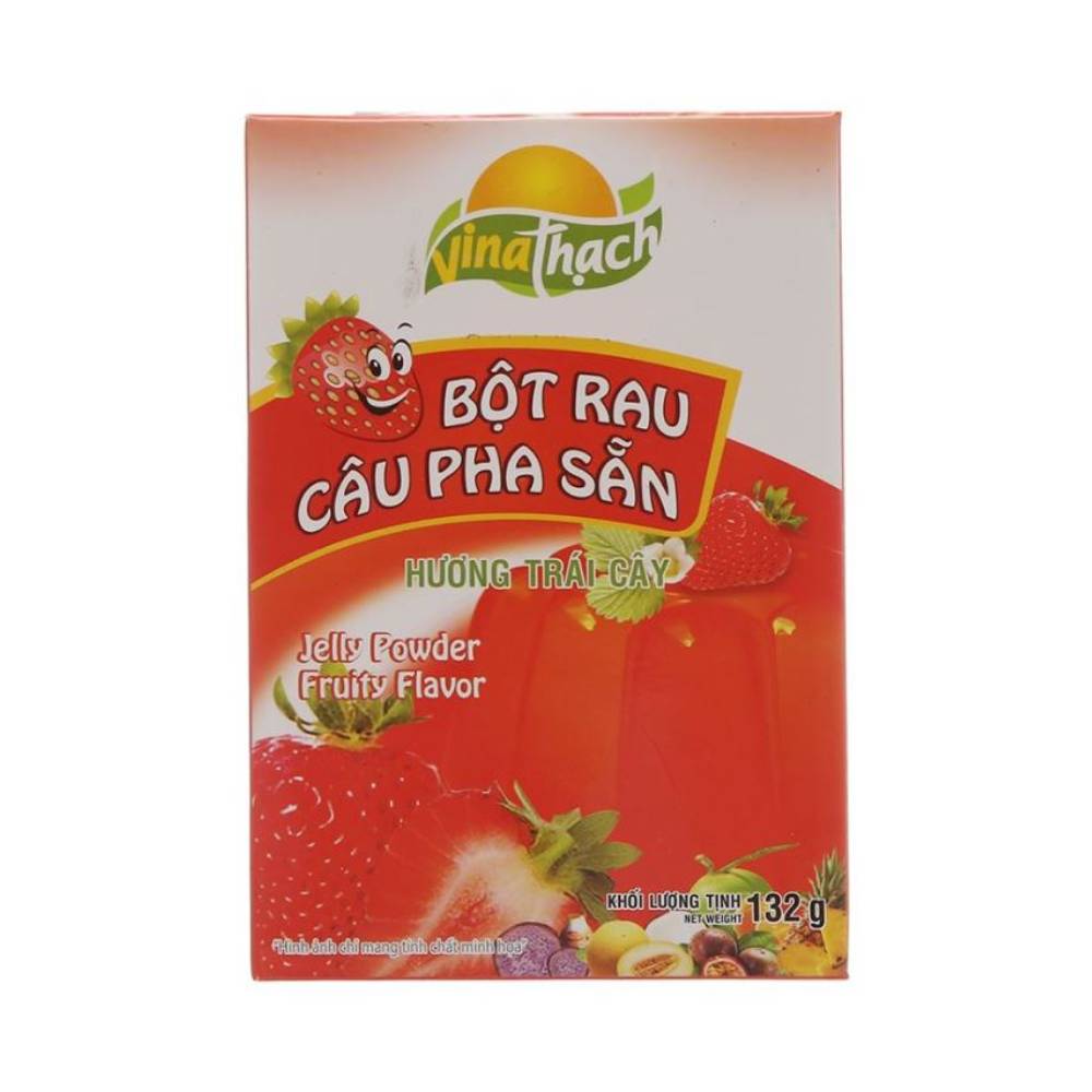 Bột rau câu Vinathach hương dâu 132gr