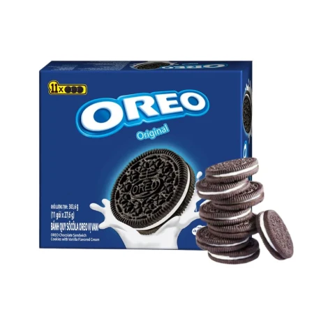 Bánh quy sôcôla Oreo vị Vani hộp giấy 270,6gr/12