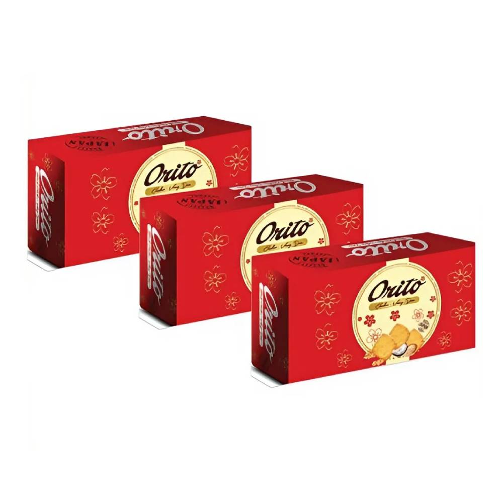 Bánh cracker Orito -  Hải Hà Kotobuki vừng dừa 45gr