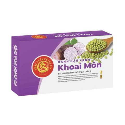 Bánh đậu xanh Rồng Vàng Hoàng Gia khoai môn 300gr