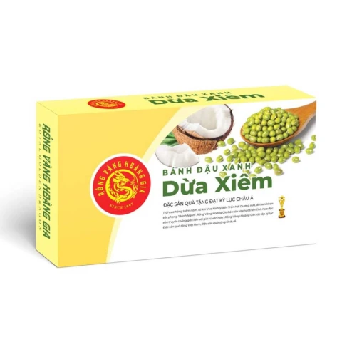 Bánh đậu xanh Rồng Vàng Hoàng Gia dừa xiêm 300gr