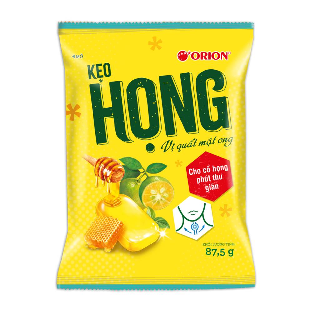 Kẹo họng quất mật ong Orion 84gr/20