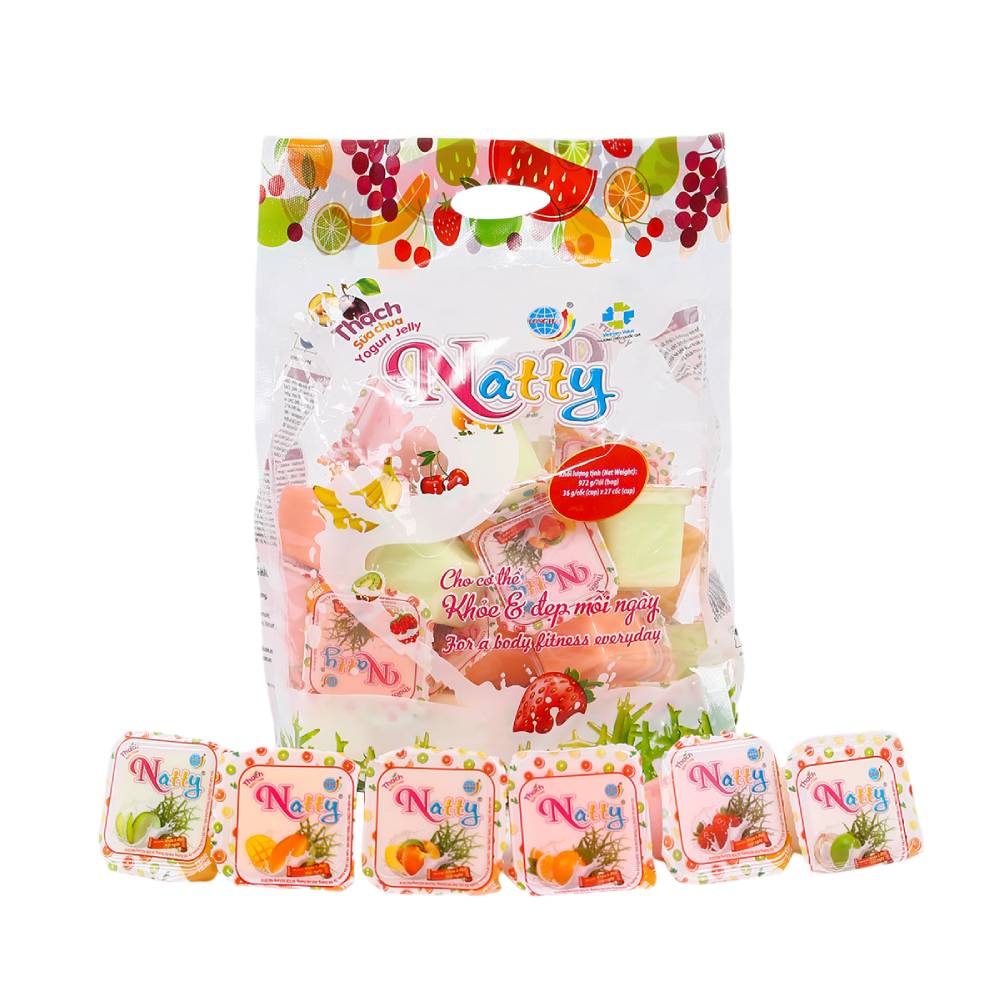 Thạch sữa chua  Natty gói 972gr