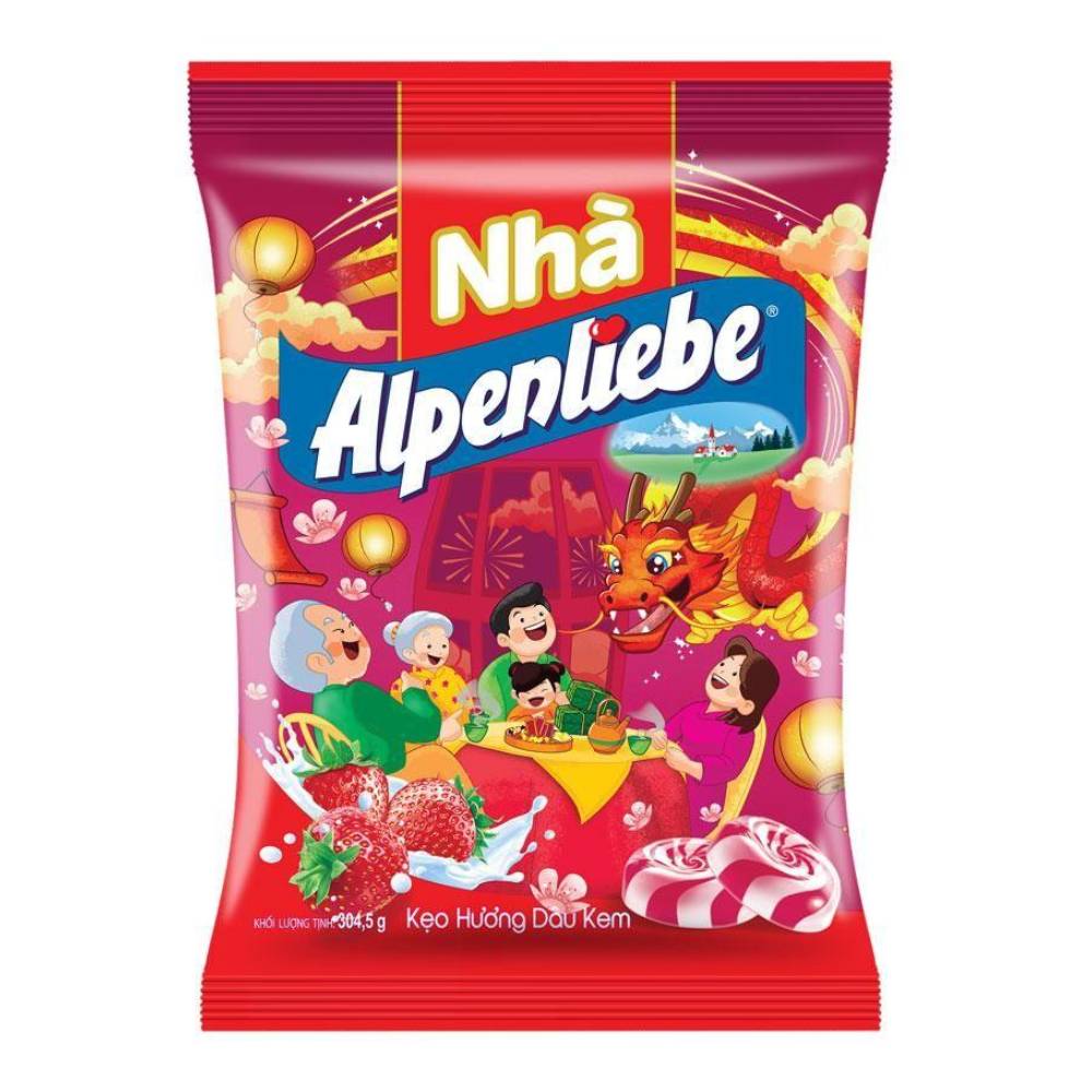 Kẹo  Alpenliebe  Dâu Kem  322gr
