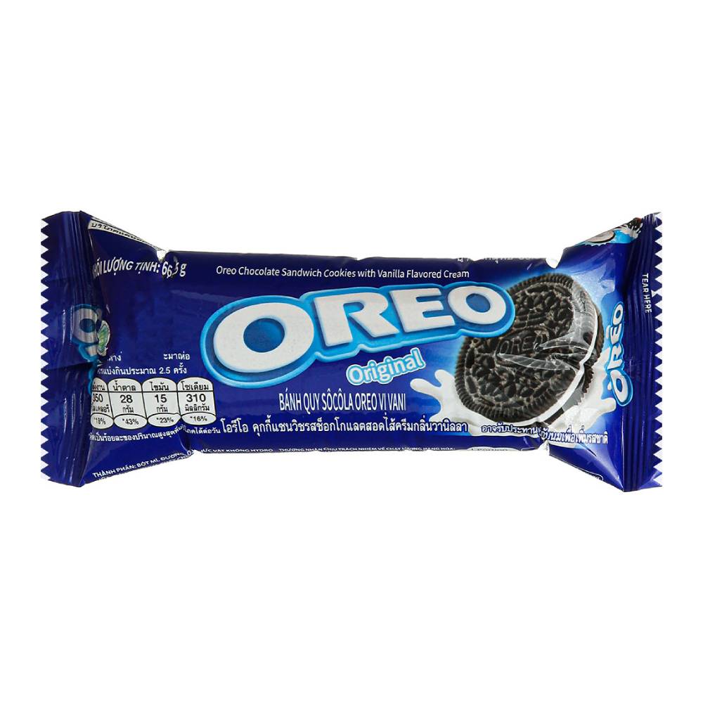 Bánh quy  Oreo kem socola 66,5gr