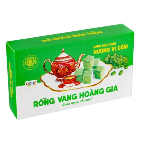 Bánh đậu xanh Rồng Vàng Hoàng Gia cốm 300gr