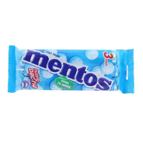 Kẹo  Mentos bạc hà gói  29.7gr