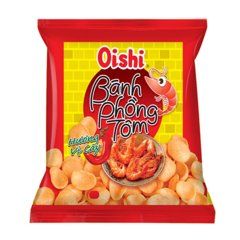 Snack  Oishi Indo chips vị cay 32gr