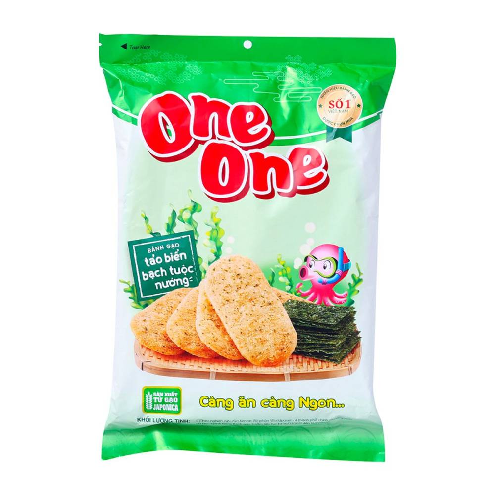 Bánh gạo One one tảo biển bạch tuộc nướng 104gr