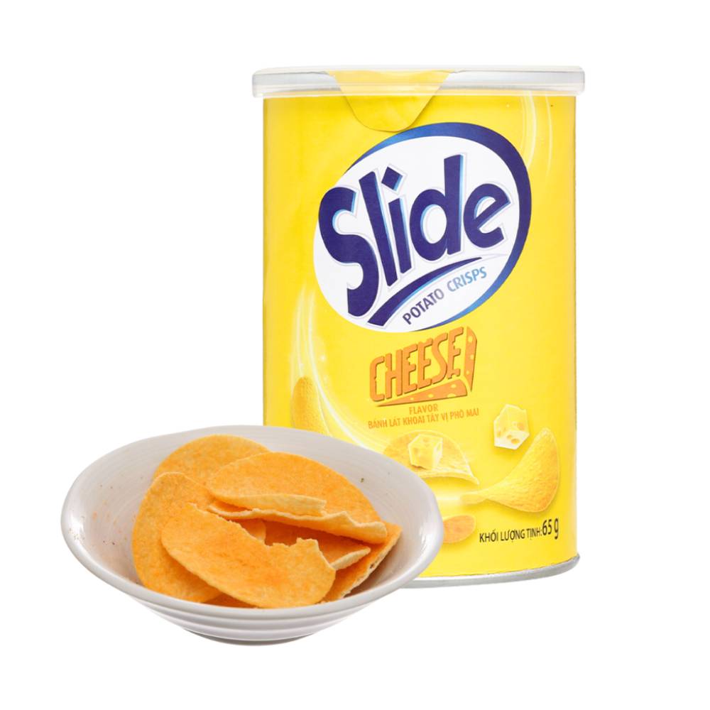 Bánh lát khoai tây Slide lat vị phô mai 60gr/28