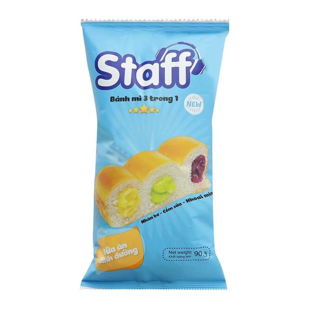 Bánh mì Staff 3 trong 1 90gr/20