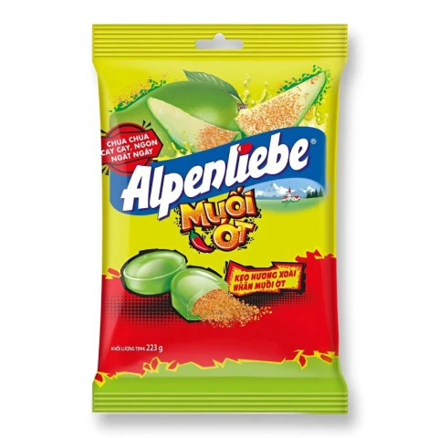 Kẹo  Alpenliebe  hương xoài, muối ớt vỉ  26gr