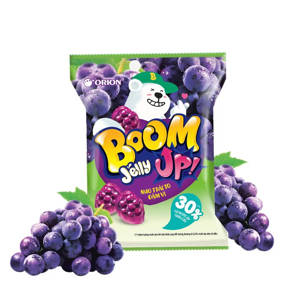 Kẹo dẻo  Boom  vị nho  91gr