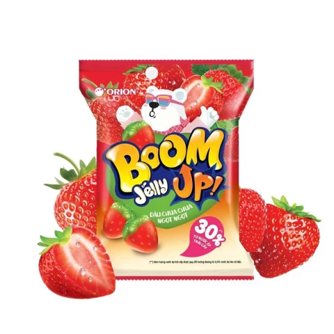 Kẹo dẻo  Boom  vị dâu  91gr