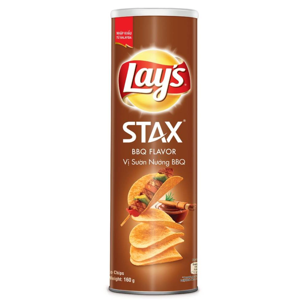 Lay's khoai tây miếng vị sườn nướng BBQ ống150gr