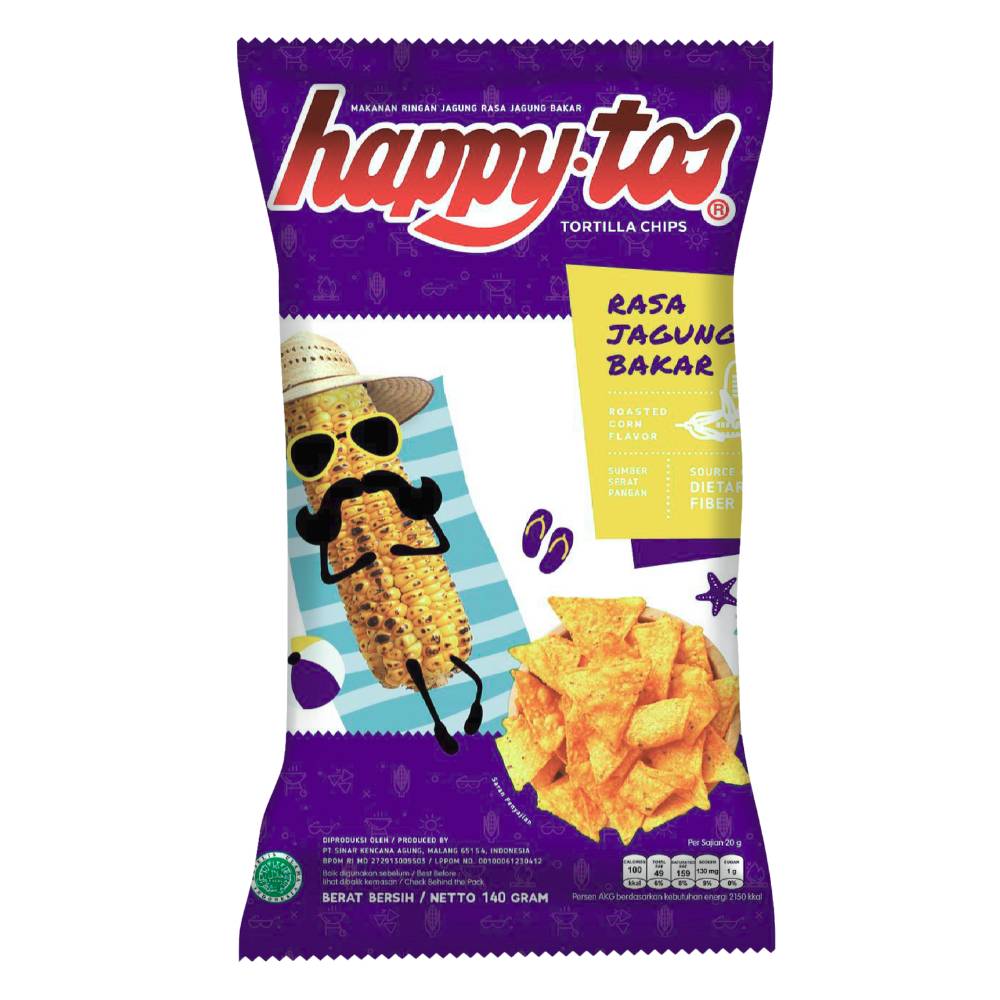 Snack Happy Tos Bắp vị bắp nướng 140g/16