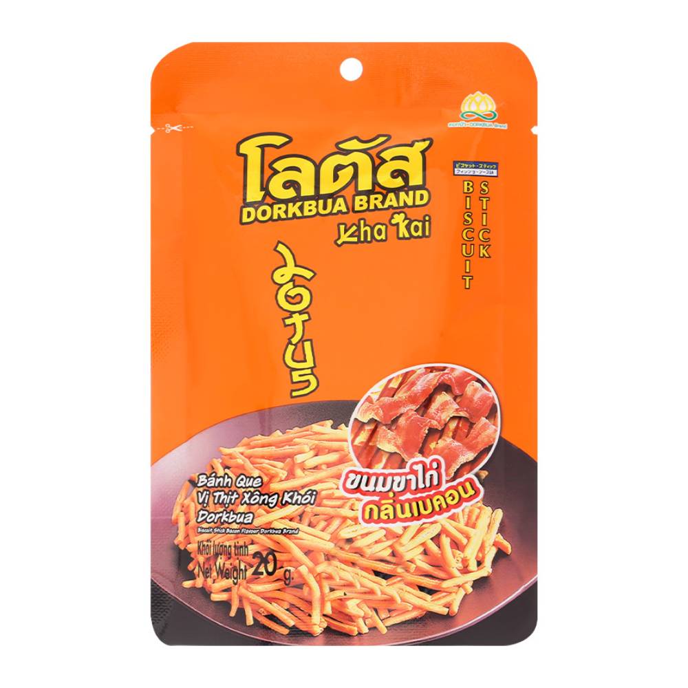 Bánh que Dorkbua vị thịt xông khói 20gr