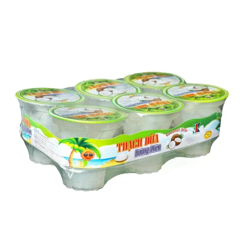 Thạch dừa đường phèn  3K  6cốc*130gr