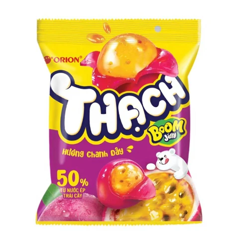 Kẹo dẻo Boom  hương chanh dây 52gr