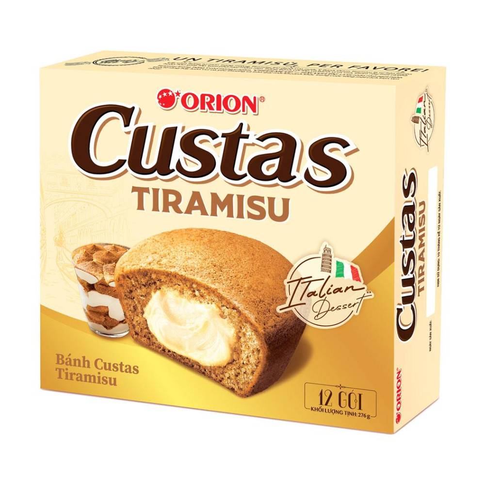 Bánh Custas Tiramisu 12 cái 279gr