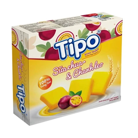 Bánh trứng  Tipo sữa chua và chanh leo 250gr