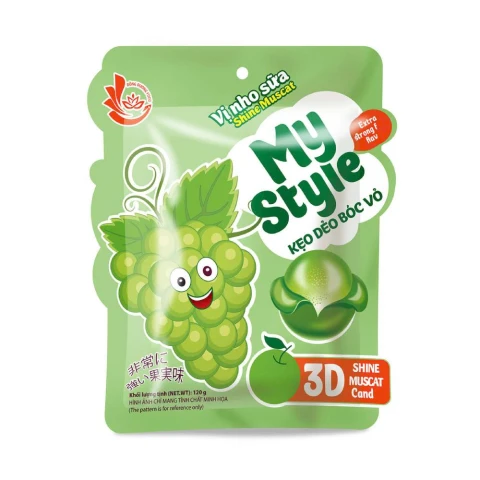 Kẹo dẻo bóc vỏ Đông Dương vị nho 180gr