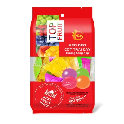 Kẹo dẻo  Top Fruit vị tổng hợp 280gr
