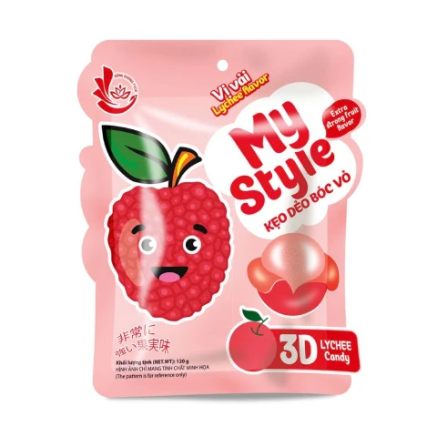 Kẹo dẻo bóc vỏ Đông Dương vị vải 180gr
